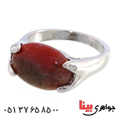 نگین انگشتر جاسپر سرخ خوشرنگ _کد:10437