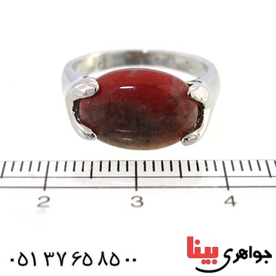 نگین انگشتر جاسپر سرخ خوشرنگ _کد:10437