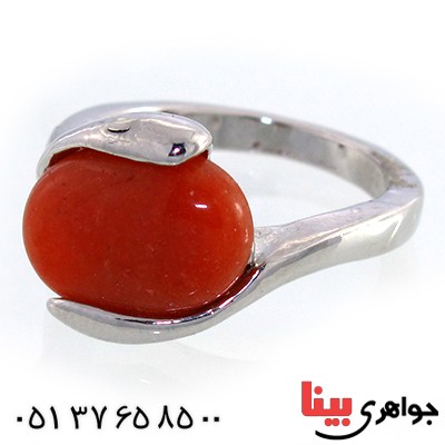 نگین انگشتر عقیق بیضی خوشرنگ _کد:10462