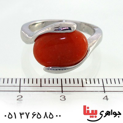 نگین انگشتر عقیق بیضی خوشرنگ _کد:10462