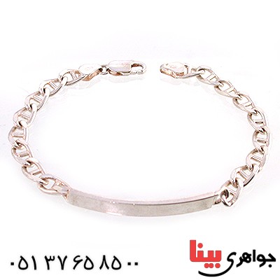 دستبند نقره ایتالیایی قدیمی درشت و سنگین _کد:10464