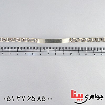 دستبند نقره ایتالیایی قدیمی درشت و سنگین _کد:10464