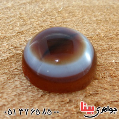 نگین انگشتر عقیق باباقوری خوش نقش دایره ای _کد:10466