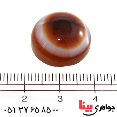 نگین انگشتر عقیق باباقوری خوش نقش دایره ای _کد:10466
