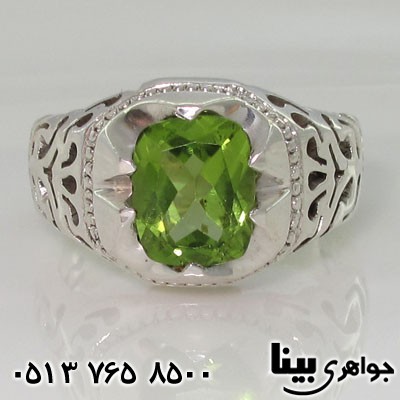 انگشتر زبرجد شبکه کاری