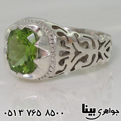 انگشتر زبرجد شبکه کاری