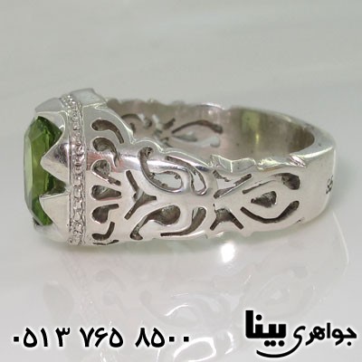 انگشتر زبرجد شبکه کاری
