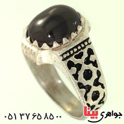 انگشتر نقره مردانه اسلیمی _کد:10506