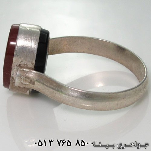 انگشتر عقیق دو رو
