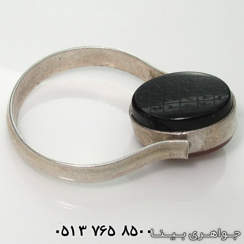 انگشتر عقیق دو رو