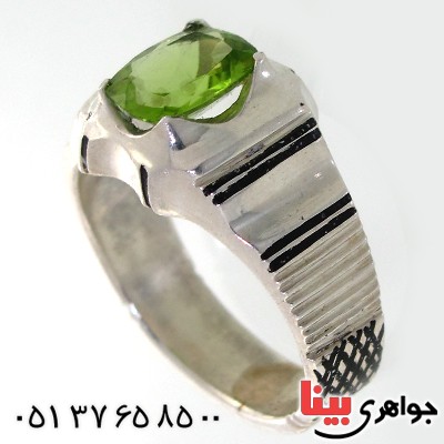 انگشتر زبرجد مردانه مدل کلاسیک _کد:10553