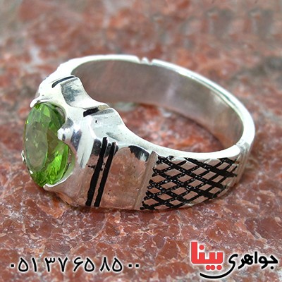 انگشتر زبرجد مردانه کلاسیک مدل کیان _کد:10573