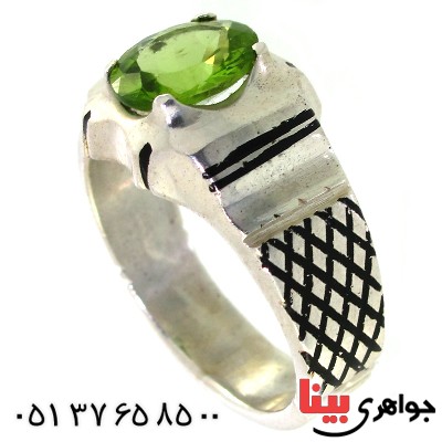 انگشتر زبرجد مردانه کلاسیک مدل کیان _کد:10573