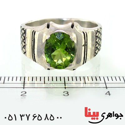 انگشتر زبرجد مردانه کلاسیک مدل کیان _کد:10573
