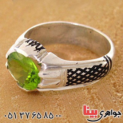 انگشتر زبرجد مردانه کلاسیک مدل کیهان _کد:10579