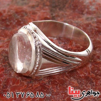 انگشتر در نجف مردانه درشت مدل خطی _کد:10585