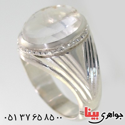 انگشتر در نجف مردانه درشت مدل خطی _کد:10585