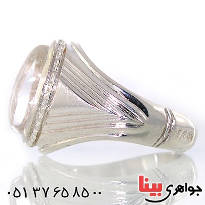 انگشتر در نجف مردانه درشت مدل خطی _کد:10585
