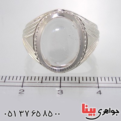انگشتر در نجف مردانه درشت مدل خطی _کد:10585