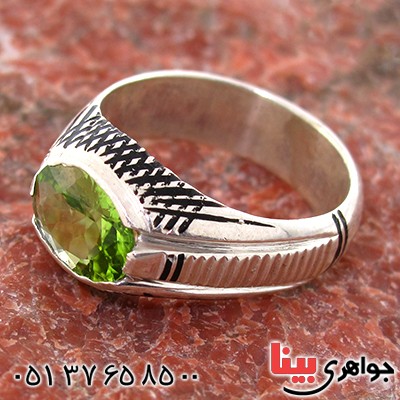 انگشتر زبرجد مردانه کلاسیک مدل مهیار _کد:10587