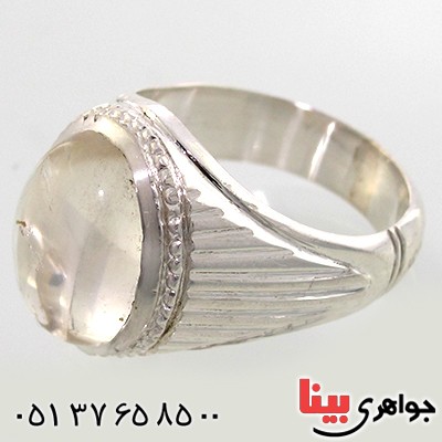 انگشتر در نجف مردانه درشت مدل شمسه _کد:10596
