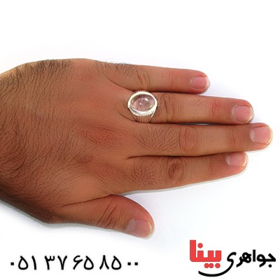 انگشتر در نجف مردانه درشت مدل شمسه _کد:10596