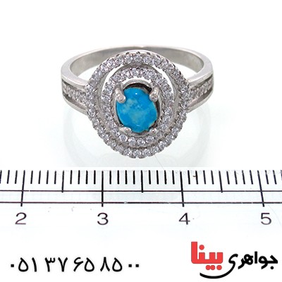 انگشتر فیروزه نیشابوری زنانه مدل رویا _کد:10634