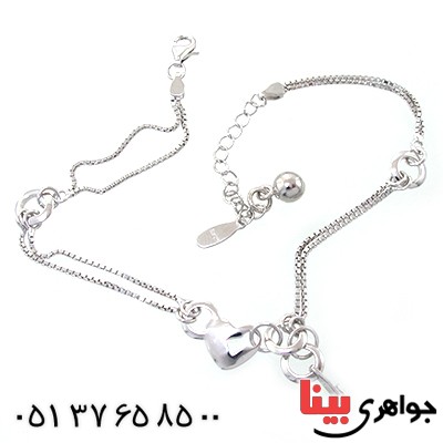 خلخال نقره زنانه ایتالیایی مدل کتی _کد:10661