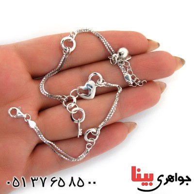 خلخال نقره زنانه ایتالیایی مدل کتی _کد:10661