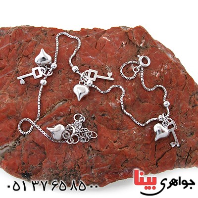 خلخال نقره زنانه ایتالیایی مدل پریا _کد:10662