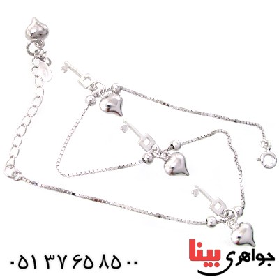 خلخال نقره زنانه ایتالیایی مدل پریا _کد:10662