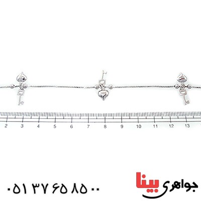 خلخال نقره زنانه ایتالیایی مدل پریا _کد:10662