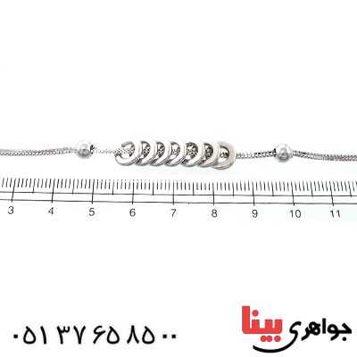 خلخال نقره (پابند) زنانه ایتالیایی مدل سنریتا _کد:10667