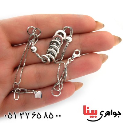 خلخال نقره (پابند) زنانه ایتالیایی مدل سنریتا _کد:10667