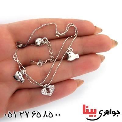 خلخال نقره (پابند) زنانه ایتالیایی مدل ماهی _کد:10670