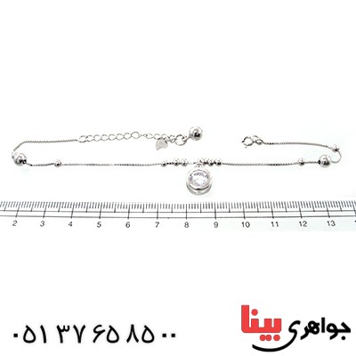 خلخال نقره (پابند) زنانه ایتالیایی مدل نگار _کد:10679