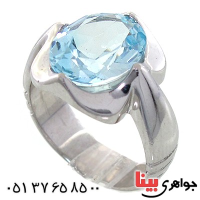 انگشتر توپاز درشت مردانه مدل کیهان _کد:10683