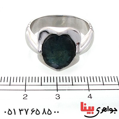 انگشتر یاقوت کبود مردانه درشت مدل آرمان _کد:10685