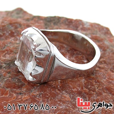 انگشتر در نجف مردانه درشت مدل مربعی _کد:10686