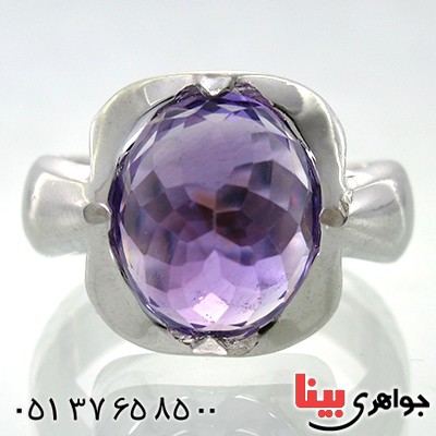انگشتر آمتیست مردانه مدل شایان _کد:10694