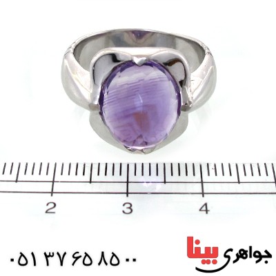 انگشتر آمتیست مردانه مدل شایان _کد:10694