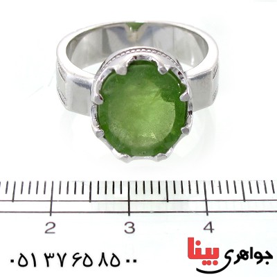 انگشتر زبرجد مردانه درشت مدل ملک _کد:10695