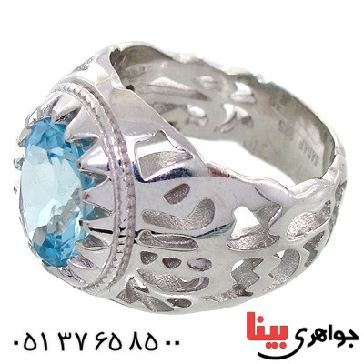 انگشتر توپاز مردانه درشت مدل حرم _کد:1487
