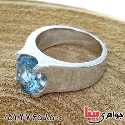 انگشتر توپاز مردانه مدل نوین _کد:10698