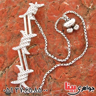 دستبند نقره زنانه مدل شنل _کد:10709