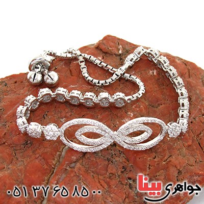 دستبند نقره زنانه جواهرکاری مدل پاپیون _کد:10723