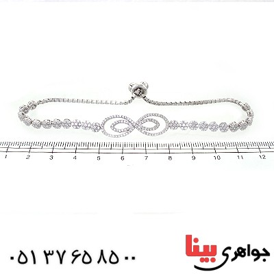 دستبند نقره زنانه جواهرکاری مدل پاپیون _کد:10723