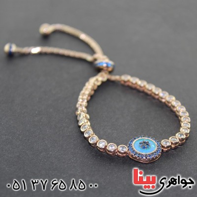 دستبند نقره نگین سوارسکی زنانه درخشان باشکوه _کد:10727