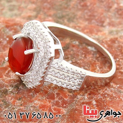 انگشتر عقیق یمنی زنانه مدل آوا _کد:10729