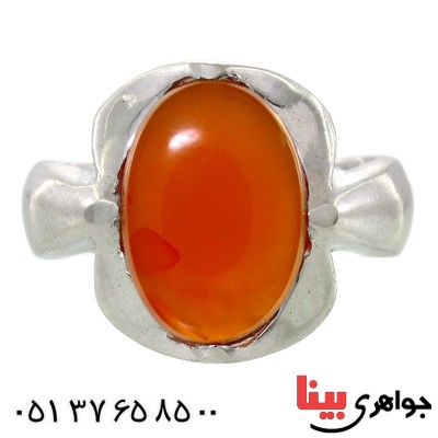 انگشتر عقیق یمنی مردانه مرغوب مدل آرمان _کد:1503